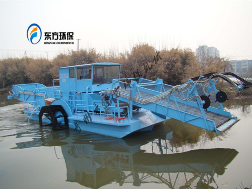 天津市大港濕地保護區管理局采購的DF-GC110型全自動割草船